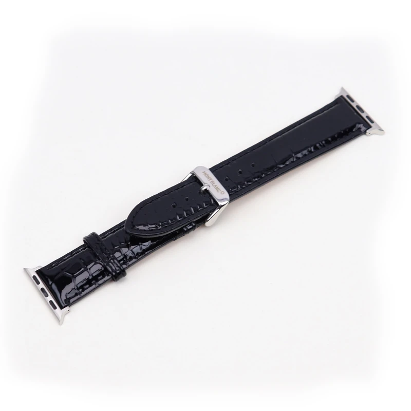بند اپل واچ مونت بلانک براق 38/40mm مشکی