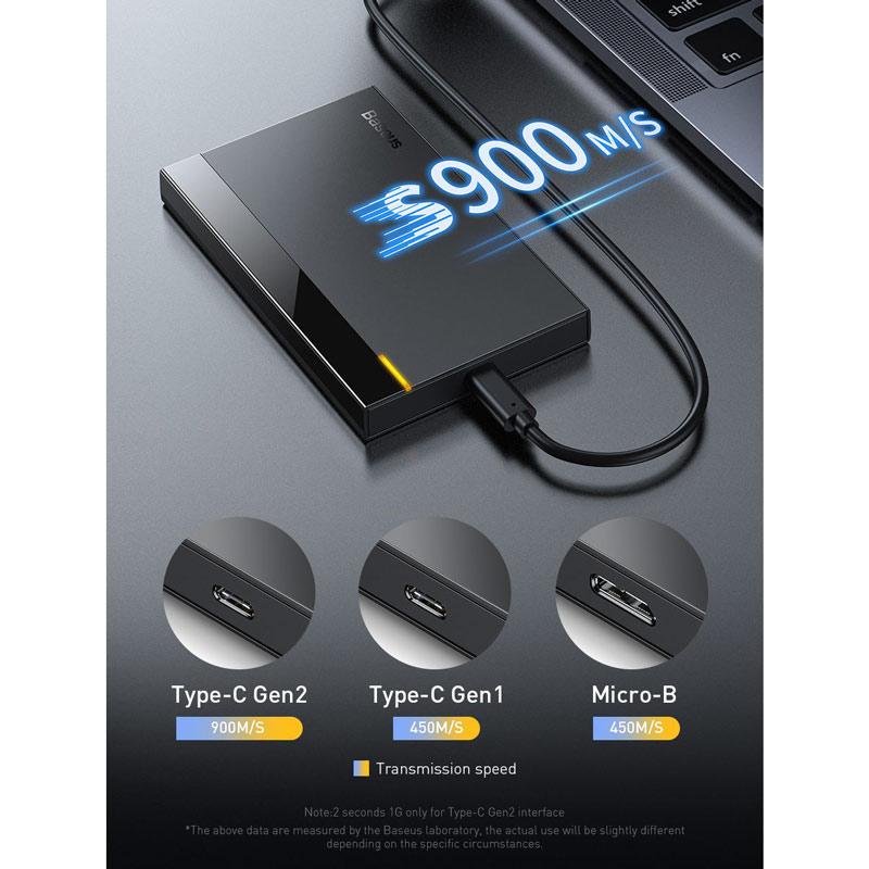 باکس هارد 2.5 اینچی HDD/SSD باسئوس CAYPH-A01