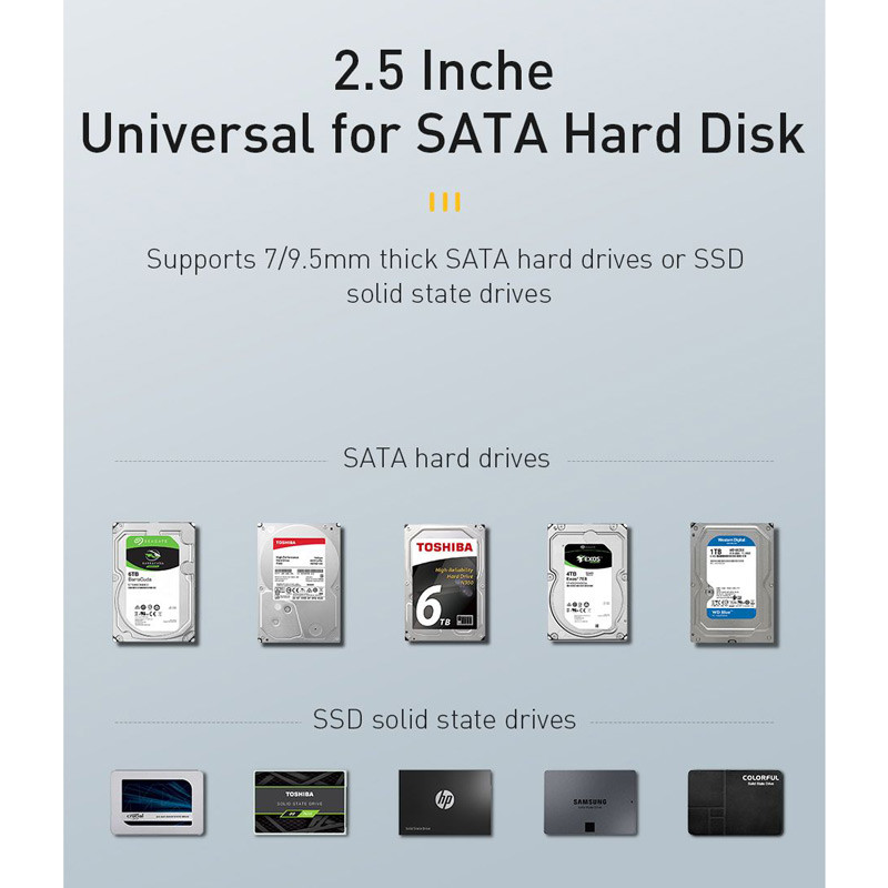 باکس هارد 2.5 اینچی HDD/SSD باسئوس CAYPH-A01