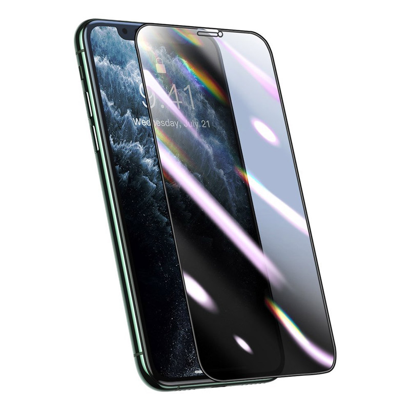 گلس فول چسب Baseus HC01 آیفون iPhone X مشکی