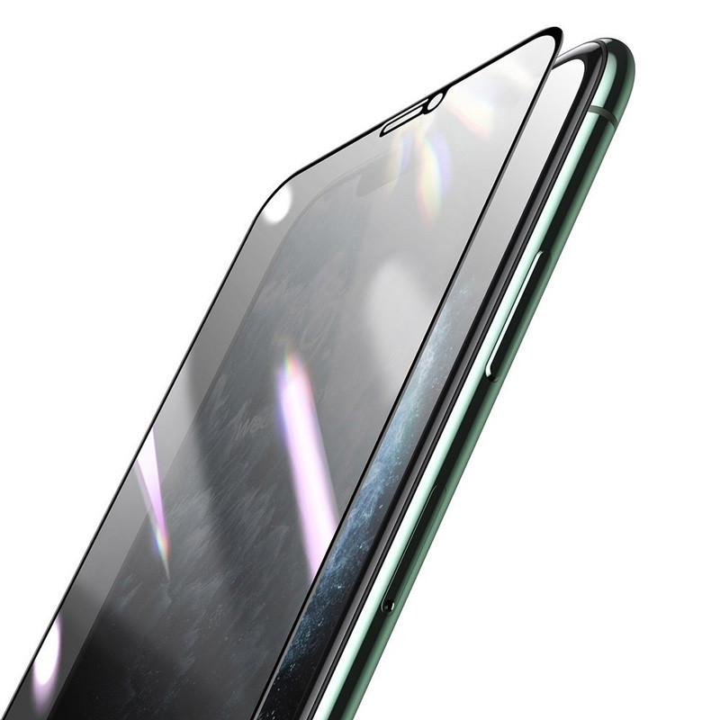 گلس فول چسب Baseus HC01 آیفون iPhone X مشکی