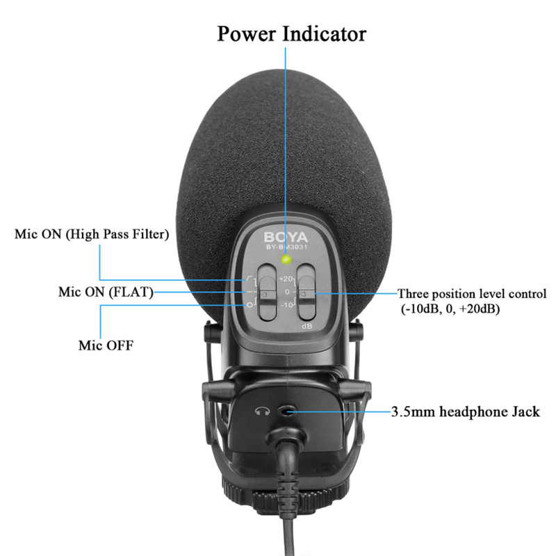 میکروفون شاتگان Boya BY-BM3031