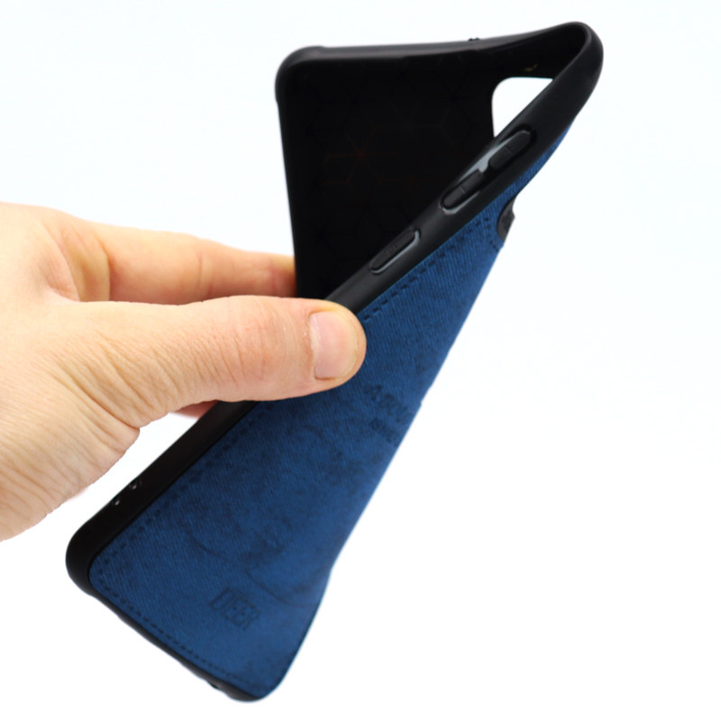 قاب چرمی طرح گوزن Samsung A31 آبی