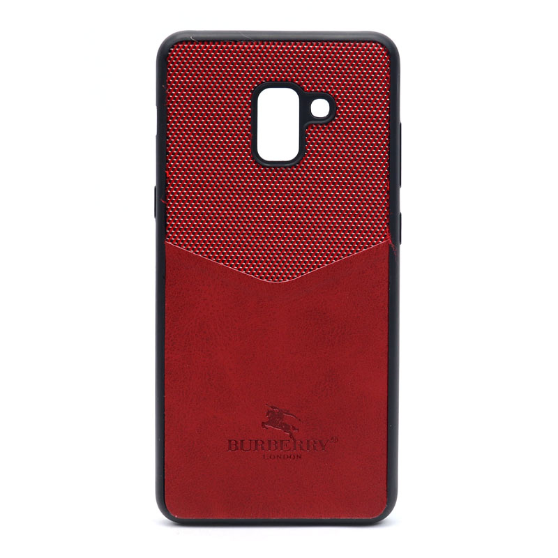 قاب چرمیBURBERRY سامسونگ A8 Plus