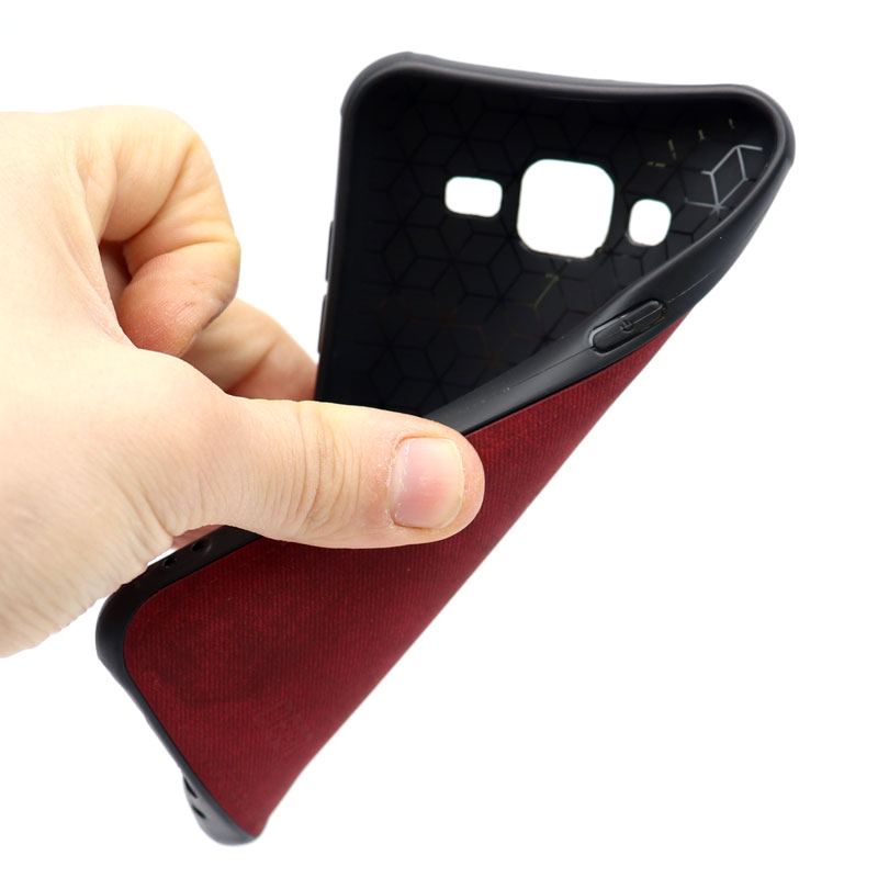 قاب چرمی طرح گوزن Samsung J5 زرشکی