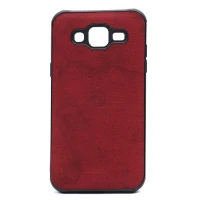 قاب چرمی طرح گوزن Samsung J5 زرشکی