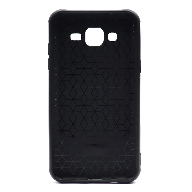 قاب چرمی سامسونگ Galaxy J5 طرح گوزن محافظ لنزدار زرشکی