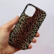 قاب پشت گلسی طرح پلنگی iPhone 12 Mini