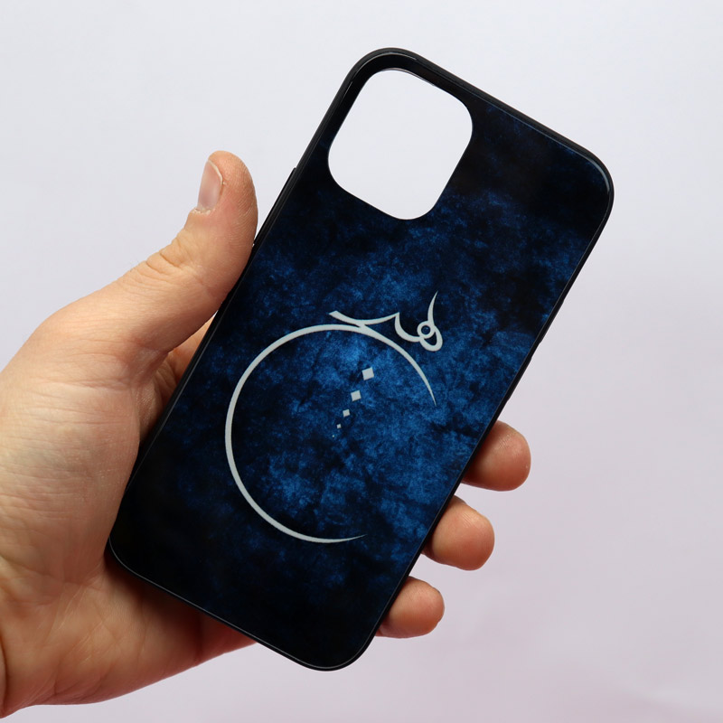 قاب پشت گلسی طرح هیچ iPhone 12 Mini