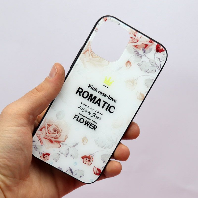 قاب Rose Love پشت گلسی iPhone 12 Mini