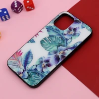 قاب پشت گلسی طرح گل iPhone 12 Mini