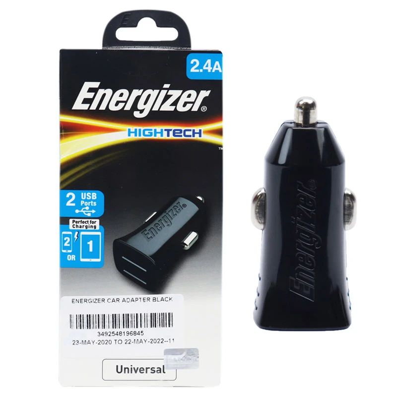 شارژر فندکی Energizer DCA2BHBK3 2.4A