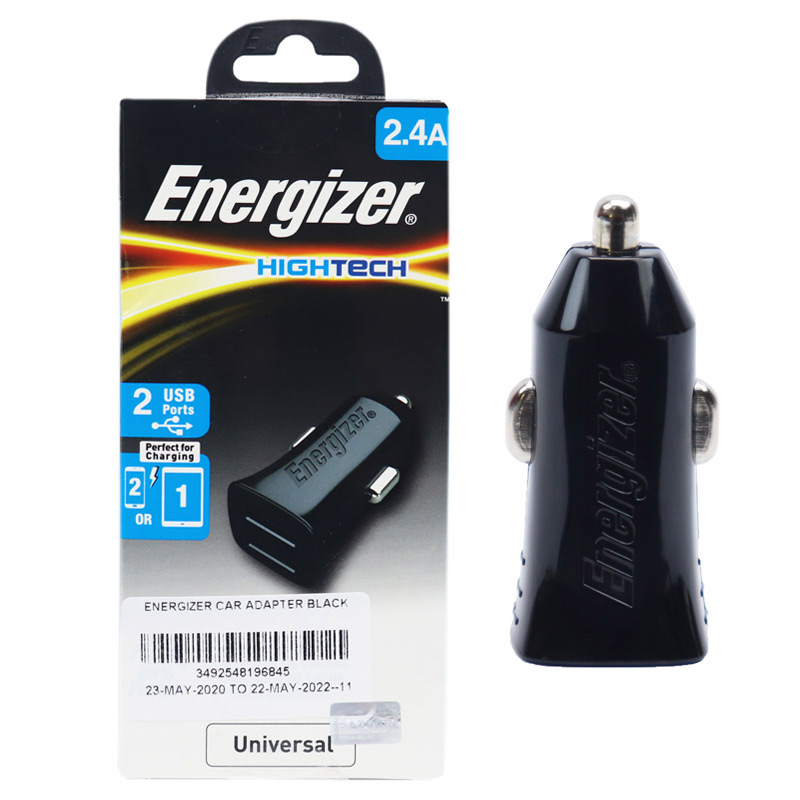 شارژر فندکی Energizer DCA2BHBK3 2.4A