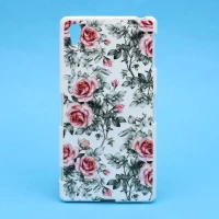 قاب فانتزی سفید طرح گل سونی Xperia Z2