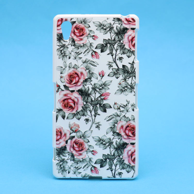 قاب فانتزی سفید طرح گل سونی Xperia Z2
