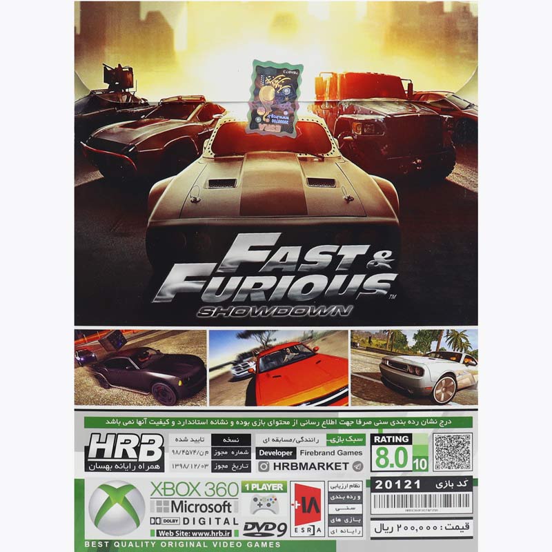 Fast & Furious Showdown XBOX 360 1DVD9 HRB