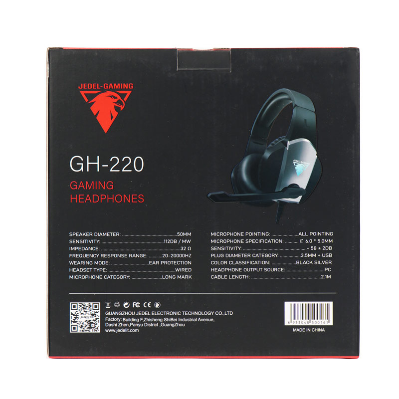 هدفون گیمینگ سیم دار Jedel-Gaming GH-220