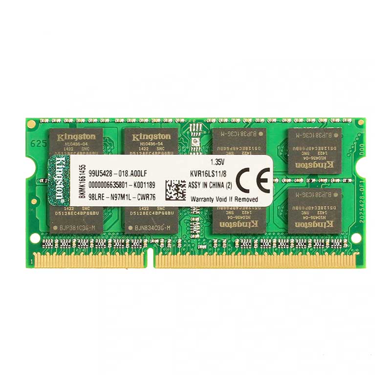 رم لپ تاپ کینگستون DDR3L 8GB 1600MHz