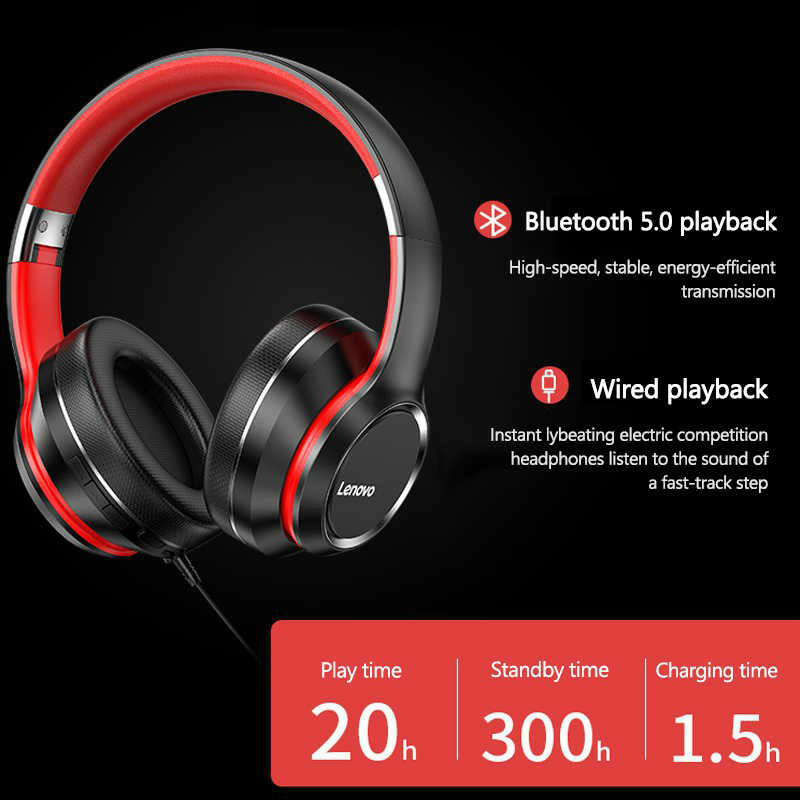 هدفون بلوتوث Lenovo HD200
