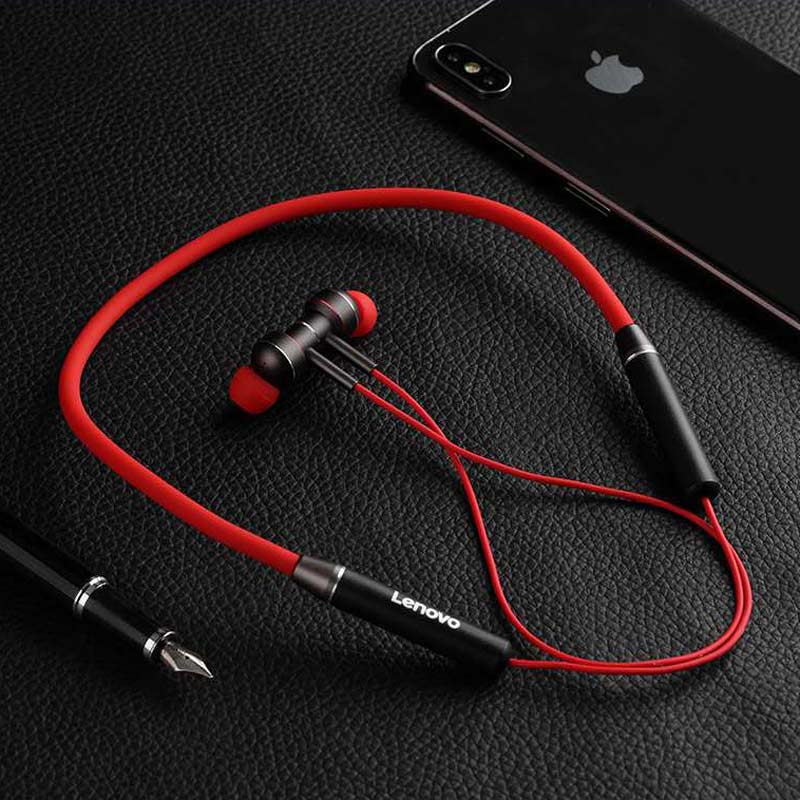 هندزفری بلوتوث دورگردنی Lenovo HE06