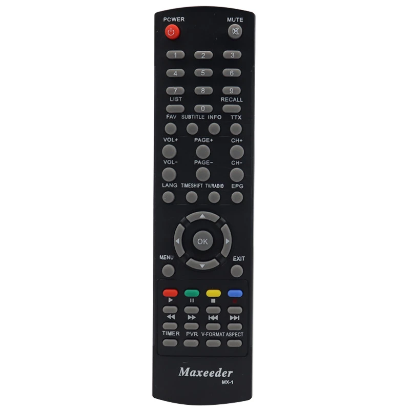 کنترل گیرنده دیجیتال مکسیدر Maxeeder MX-1DX