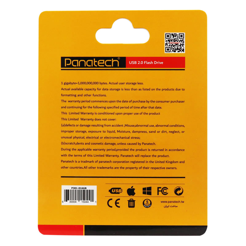 فلش 16 گیگ پاناتک Panatech P301 فلزی