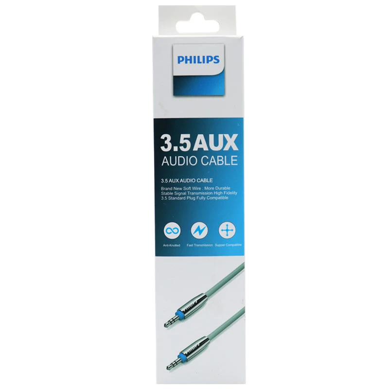 کابل AUX فیلیپس Philips طول 1 متر پکدار