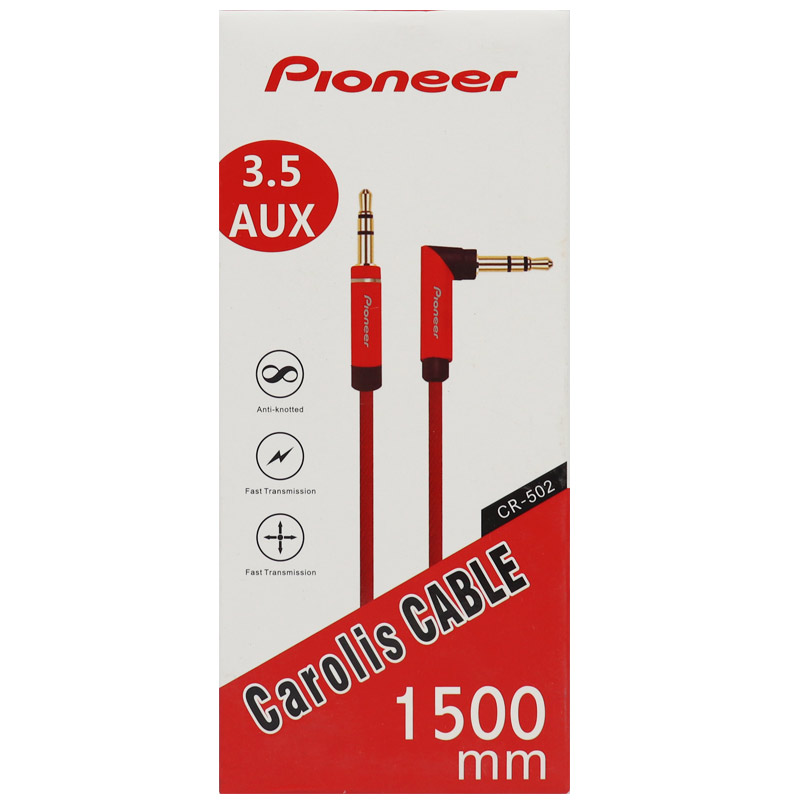 کابل فلزی Pioneer Carolis CR-502 AUX 1.5m یکسر L