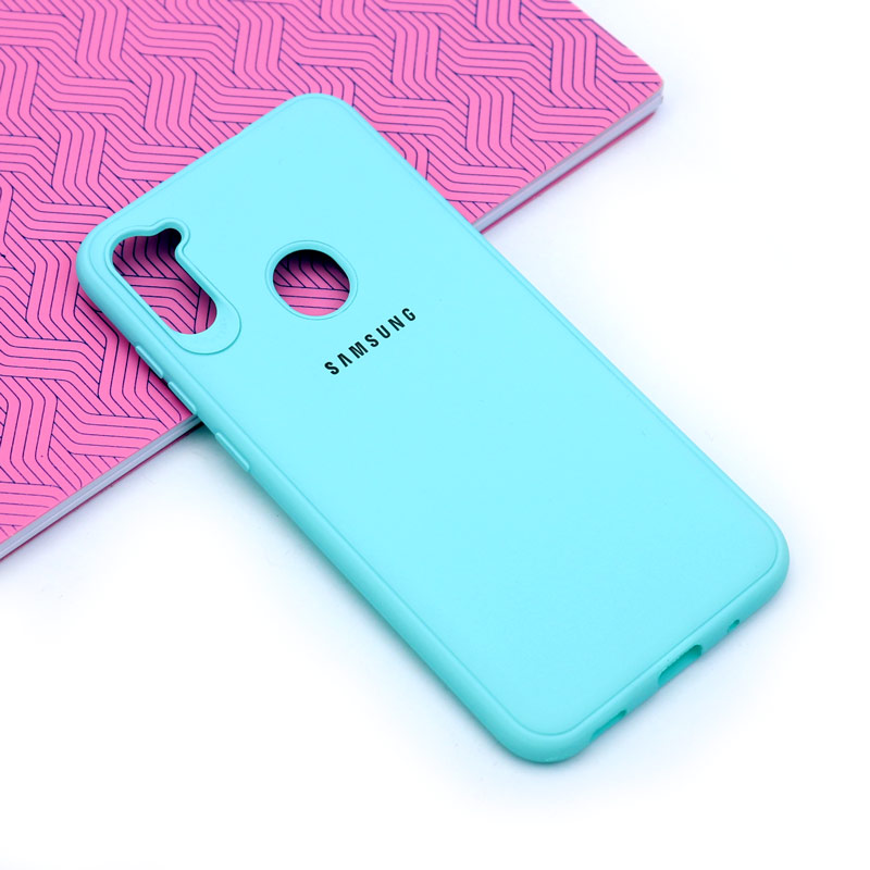 قاب ژله ای سیلیکونی Samsung A11 سبزآبی
