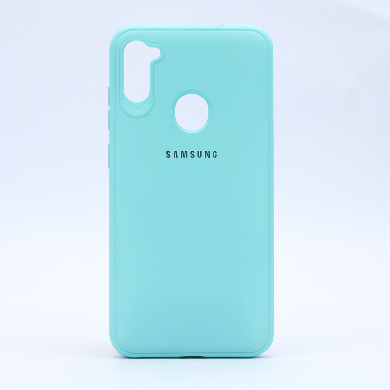 قاب ژله ای سیلیکونی Samsung A11 سبزآبی