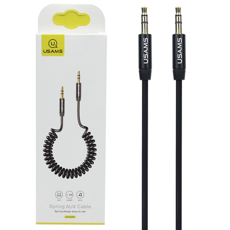 کابل فنری USAMS US-SJ256 1.2m AUX