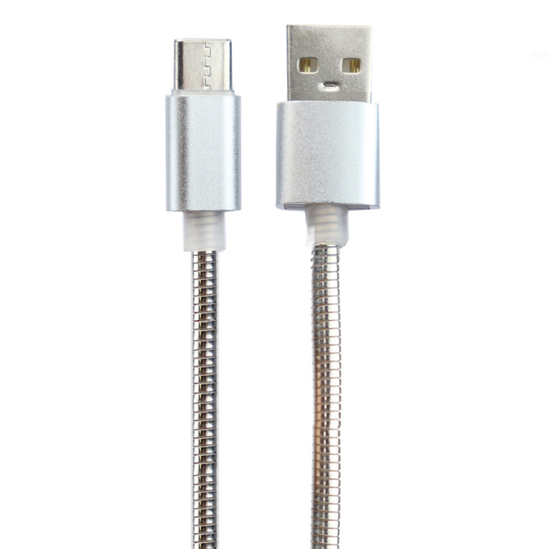 کابل فست شارژ USB Data Cable Type-C 3.1A 1m تمام فلزی
