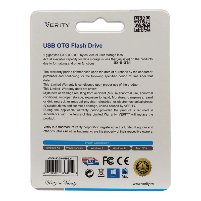 فلش 32 گیگ وریتی Verity O508 USB3 OTG