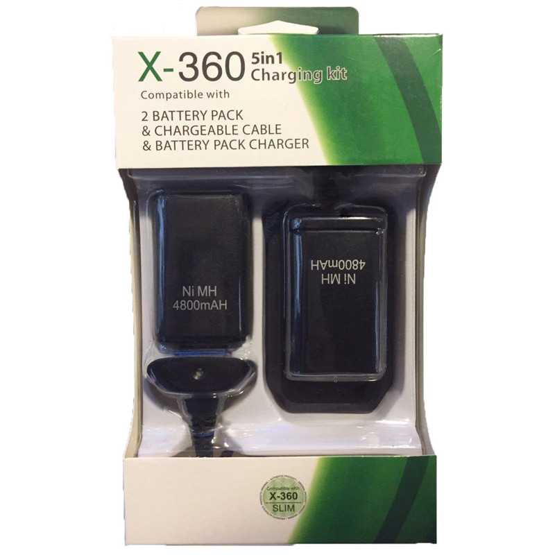 باتری و شارژر دسته بازی 5 کاره Xbox 360 Charge And Play LJL-360