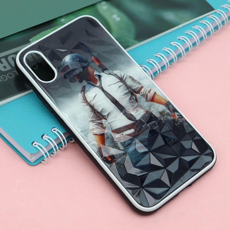قاب طرحدار دیاموند کد7 آیفون iPhone X/XS سری B