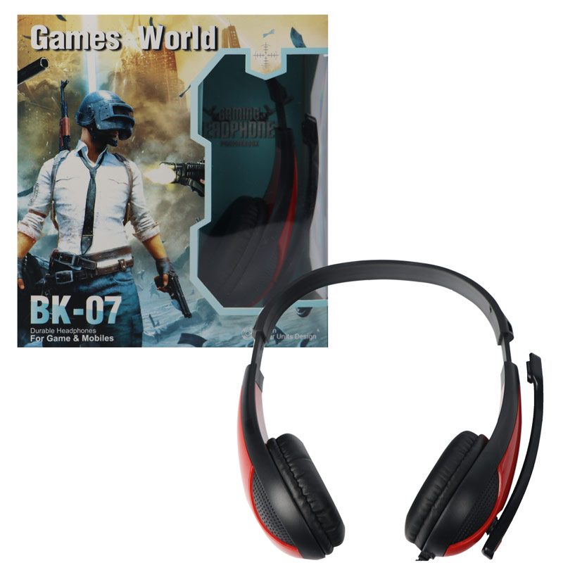 هدفون گیمینگ سیم دار BK-07