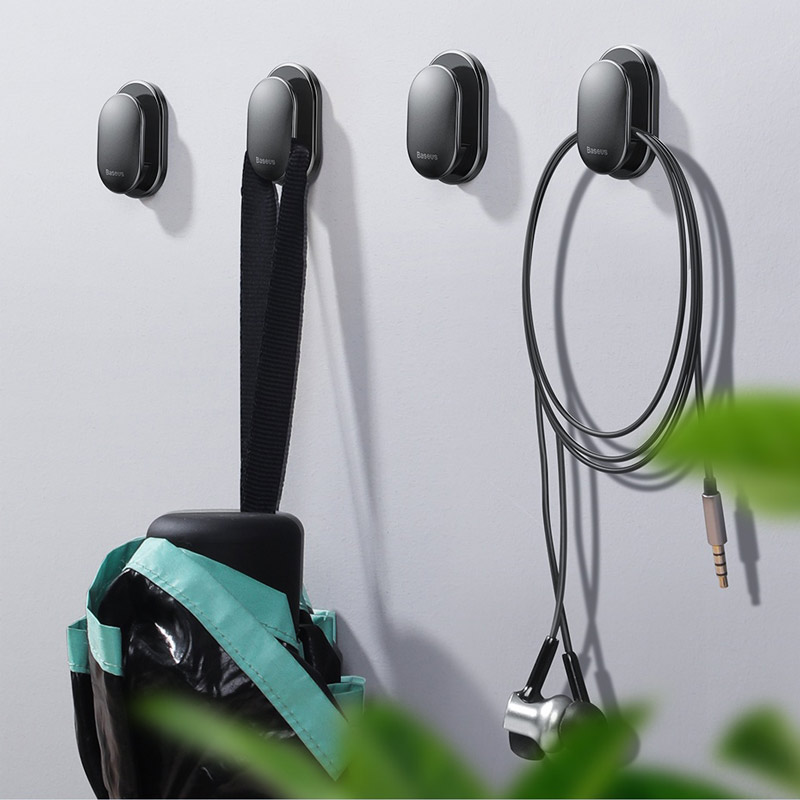 گیره نگهدارنده خودرو باسئوس Baseus Small Shell Vehicle Hook ACGGBK-01 پک 4 عددی