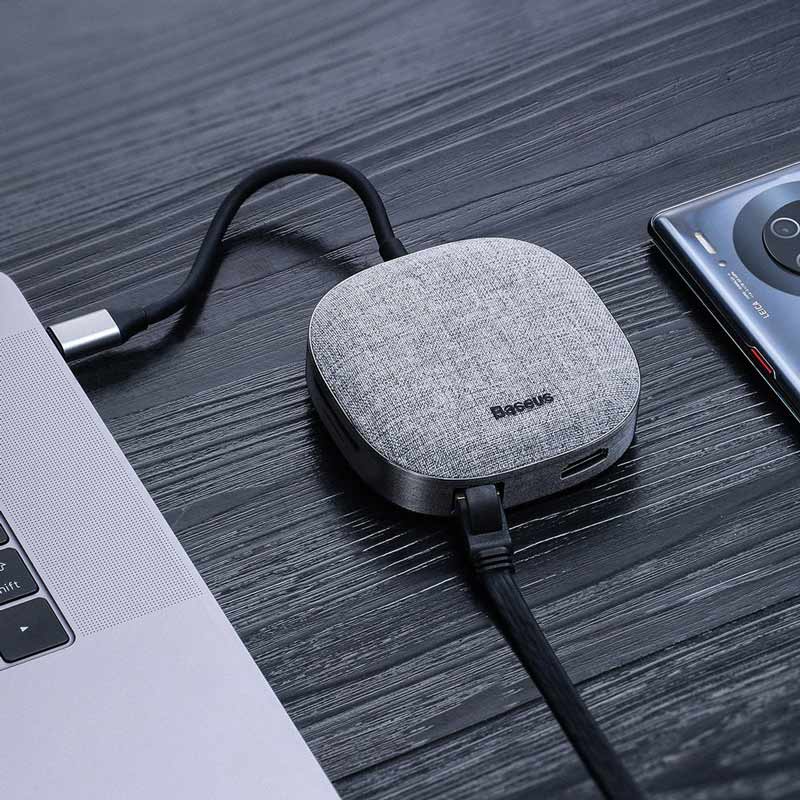هاب 7 پورت Type-C باسئوس CAHUB-DX0G