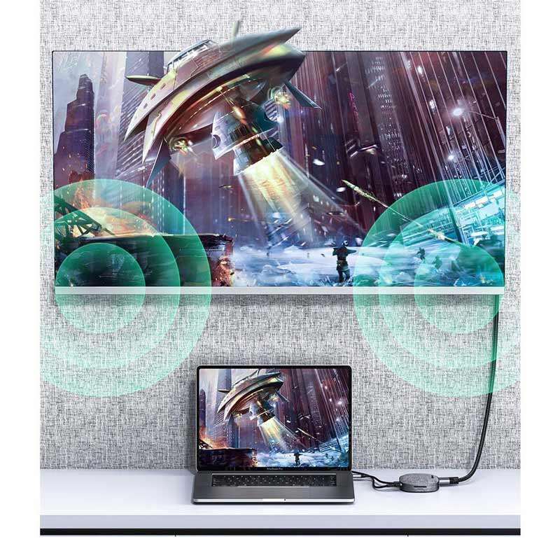 هاب 7 پورت Type-C باسئوس CAHUB-DX0G