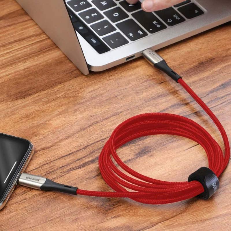 کابل تبدیل فست شارژ Baseus CATLSP-B QC3 Type-C to Lightning 2m