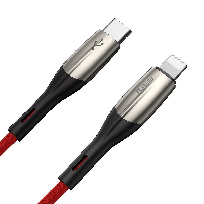 کابل تبدیل فست شارژ Baseus CATLSP-B QC3 Type-C to Lightning 2m