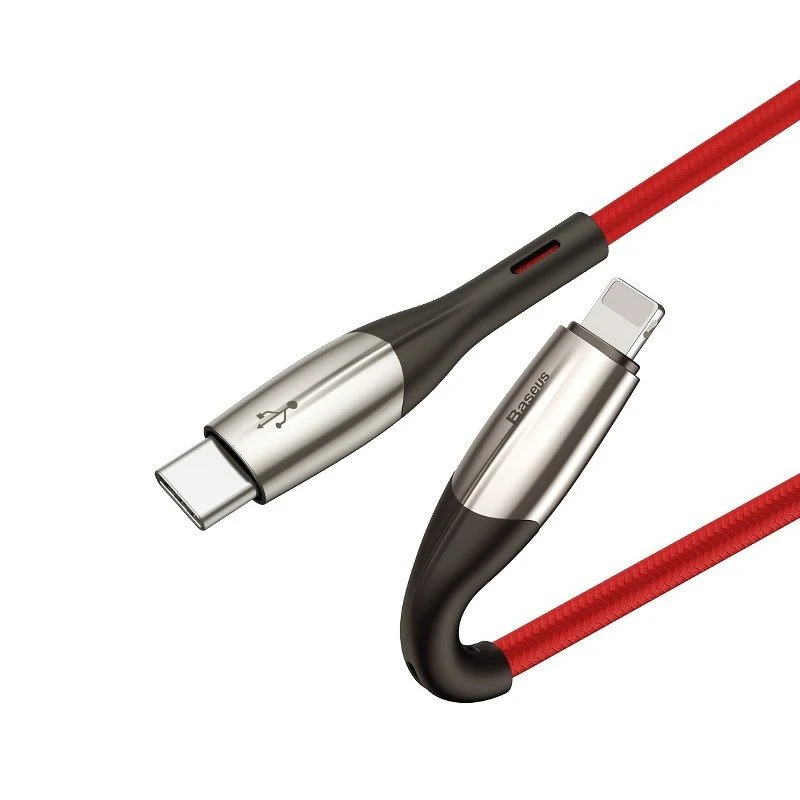 کابل تبدیل فست شارژ Baseus CATLSP-B QC3 Type-C to Lightning 2m