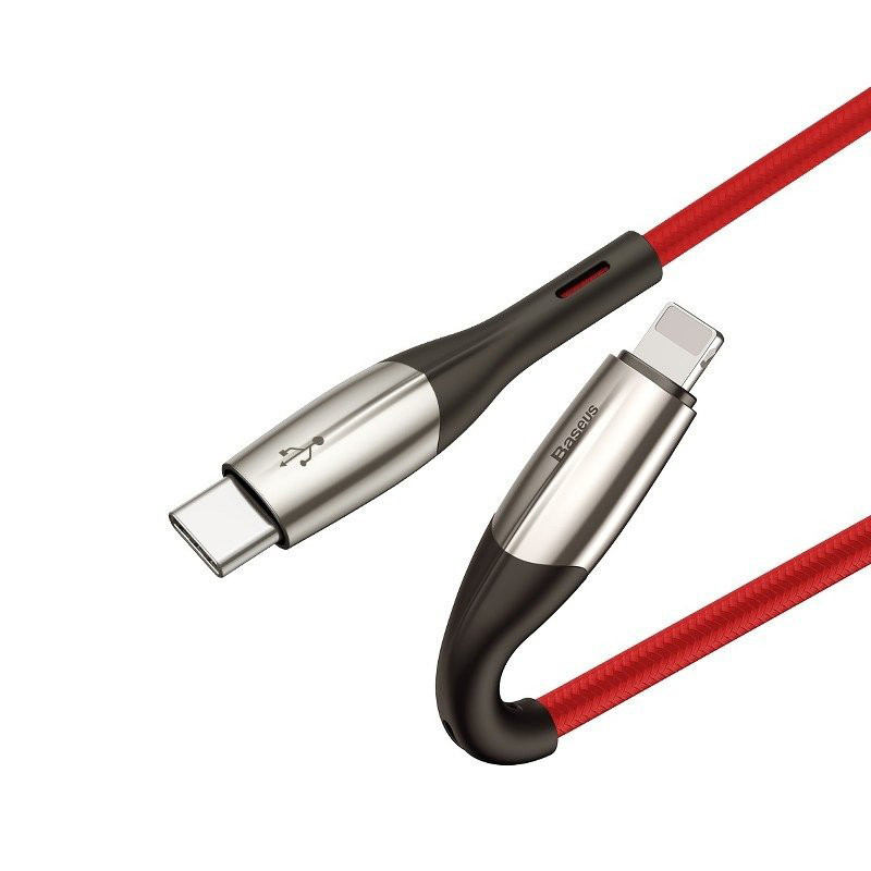 کابل تبدیل فست شارژ Baseus CATLSP-B QC3 Type-C to Lightning 2m