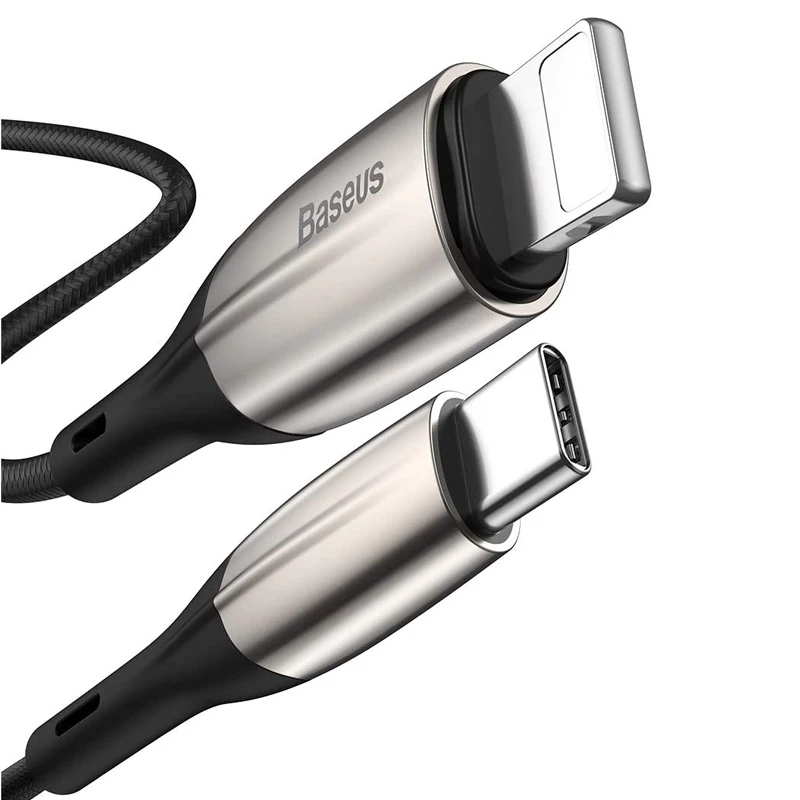 کابل تبدیل فست شارژ Baseus CATLSP-A01 QC3.0 Type-C to Lightning 50cm