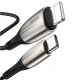 کابل تبدیل فست شارژ Baseus CATLSP-A01 QC3.0 Type-C to Lightning 50cm