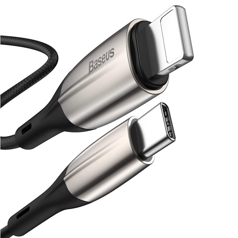 کابل تبدیل فست شارژ Baseus CATLSP-A01 QC3.0 Type-C to Lightning 50cm