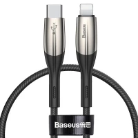 کابل تبدیل فست شارژ Baseus CATLSP-A01 QC3.0 Type-C to Lightning 50cm