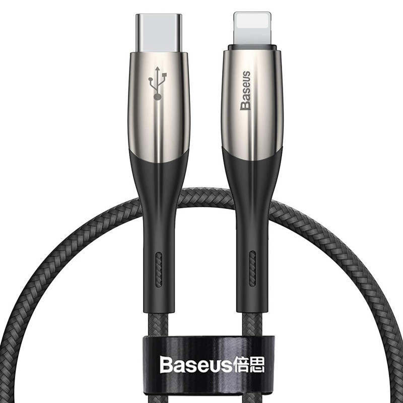 کابل تبدیل فست شارژ Baseus CATLSP-A01 QC3.0 Type-C to Lightning 50cm