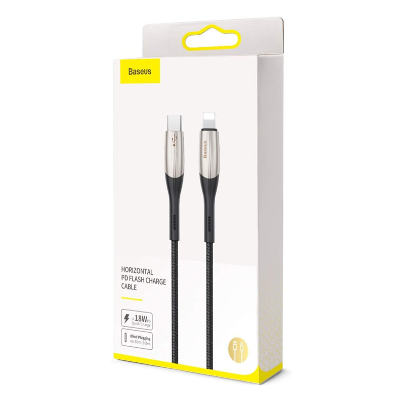 کابل تبدیل فست شارژ Baseus CATLSP-A01 QC3.0 Type-C to Lightning 50cm