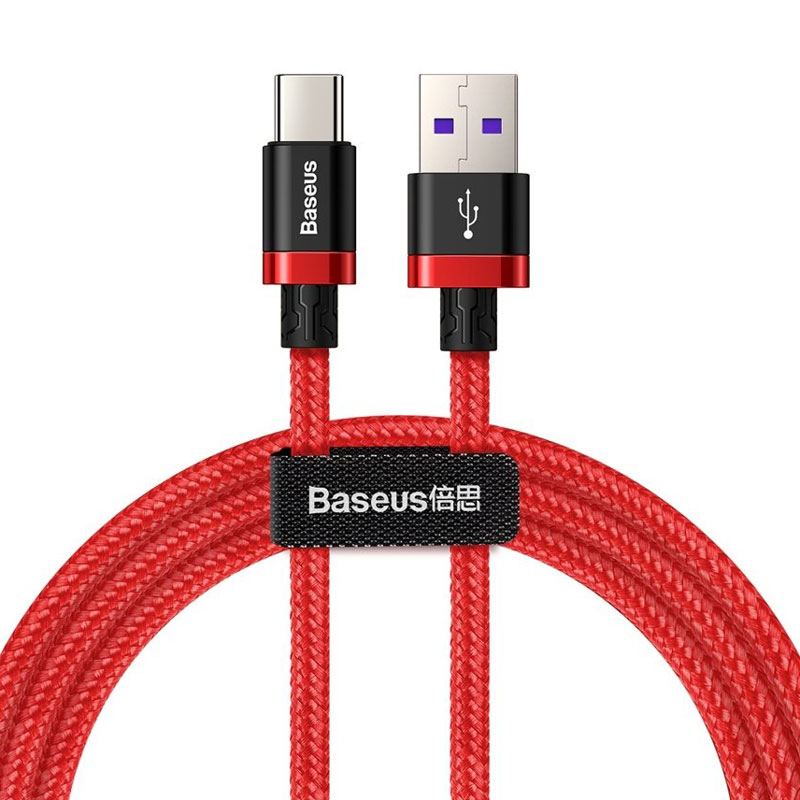 کابل فست شارژ Baseus CATZH-AV1 QC3 Type-C 5A 1m